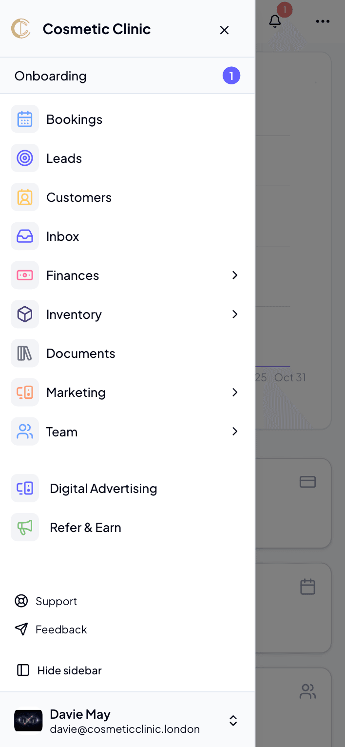 All the features you need to run a salon or clinic with Managed