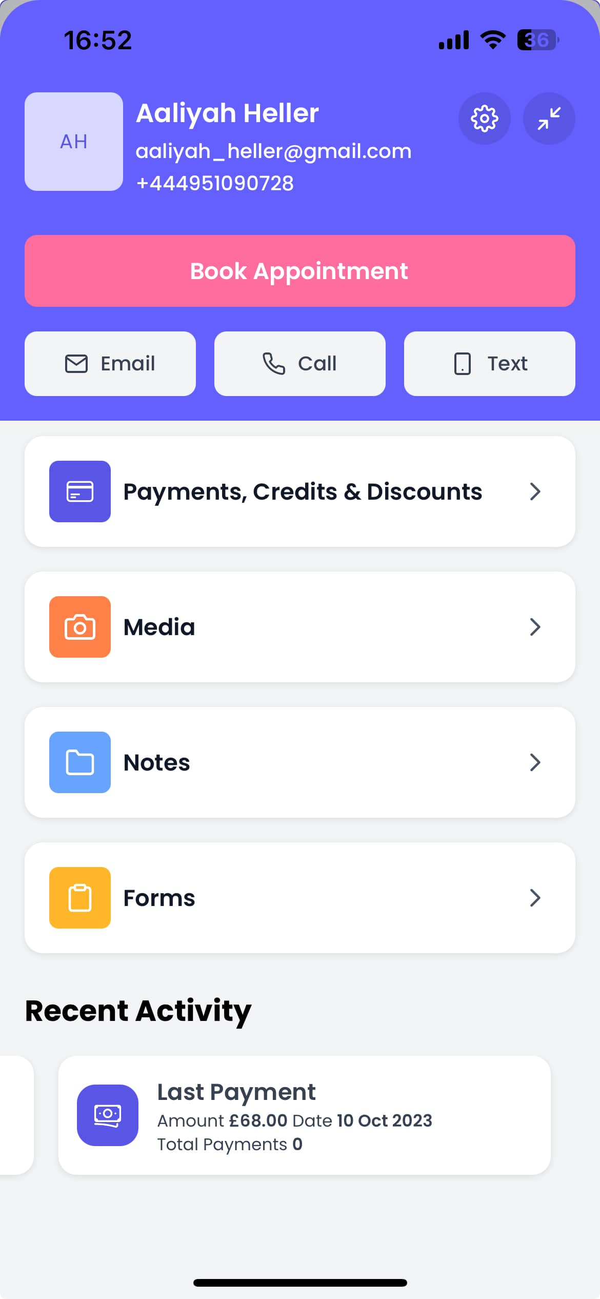 Aesthetics clinic workflows
